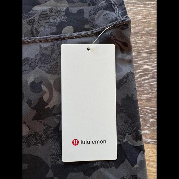 Lululemon Wunder Train High Rise 25” Hidden Heritage Lace Black Size 6 NWT - Picture 5 of 7